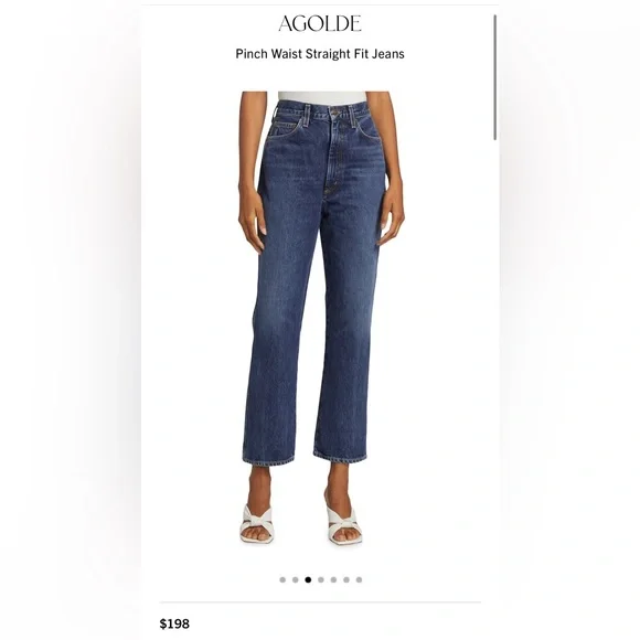 Agolde Pinch Waist Straight Jean | Size 30 (8-10) - Picture 6 of 8